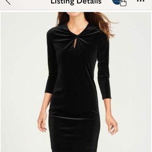 J McLaughlin Black Velvet Dress XL